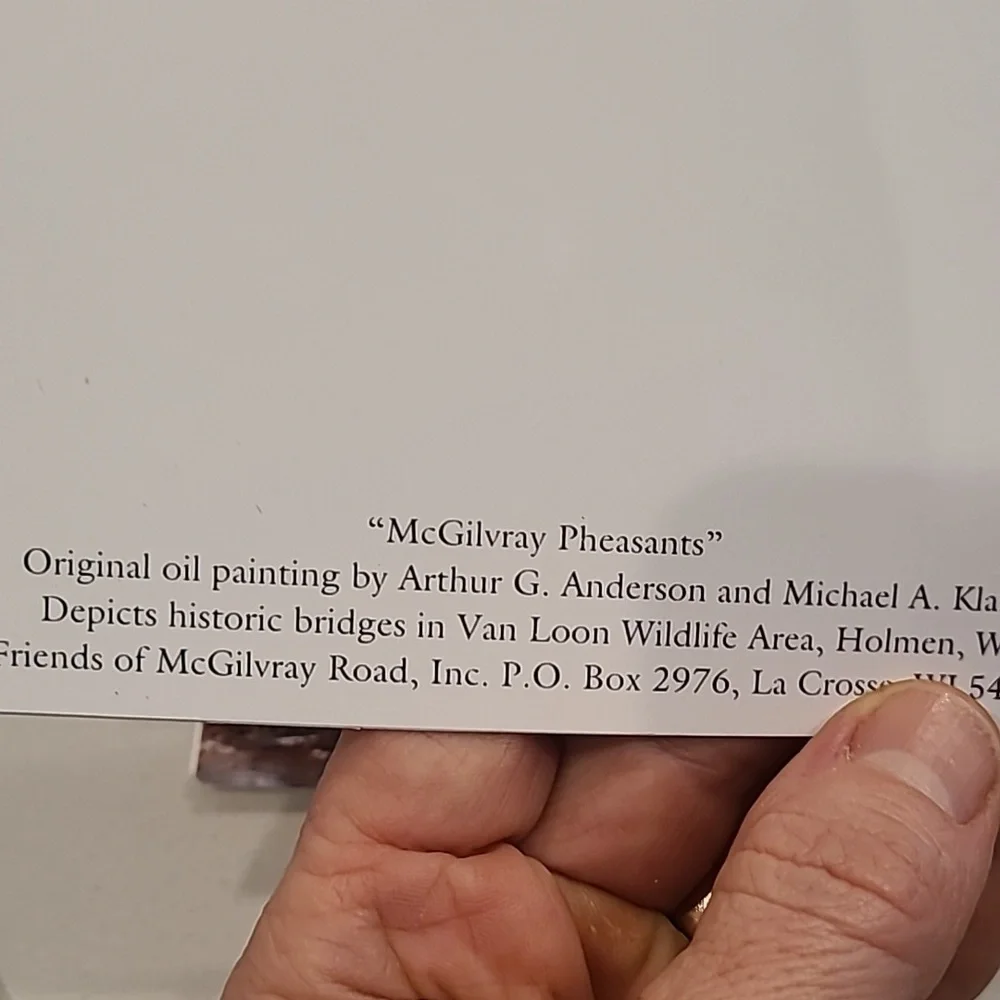 Set of 8 Wildlife McGilvray Photo Print Cards.